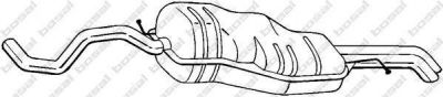 Bosal 281-531 глушитель выхлопных газов конечный на SKODA OCTAVIA Combi (1U5)