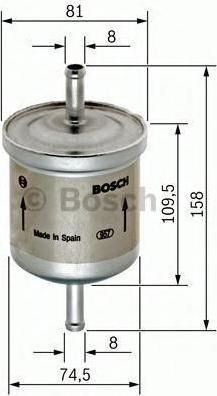 Фильтр топливный для а/м Волга 406дв BOSCH Фильтр топливный для а/м Волга 406дв BOSCH
