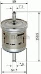 BOSCH Фильтр топливный CHEVROLET Epica/Lacetti/Lanos/Leganza/Matiz (25121074, 0 450 905 969)