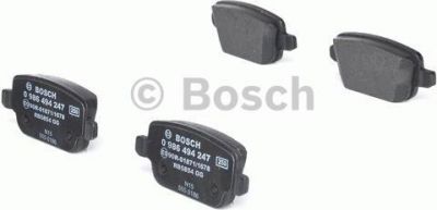 BOSCH Колодки тормозные FORD GALAXY/MONDEO/S-MAX/VOLVO S80/XC70/FREELANDER 06- задние (1682005, 0986494247)
