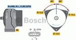 BOSCH генератор 28V 110A 60° впаво и влево MAN TGA 03.99->09.06 (51 26101 7246, 0124655009)