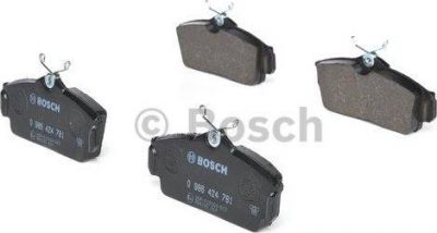 BOSCH Колодки тормозные NISSAN ALMERA 00>/PRIMERA 96>02 передние <=0986424490 (41060BM525, 0986424781)