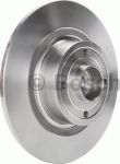 BOSCH Диск тормозной перед. RENAULT Megane II/Scenic II 1,4-2,0L 03-> (270X10mm)(с подшипником ступицы/с кольцом ABS) (7701207898, 0986479274)