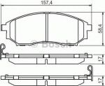 BOSCH Колодки тормозные дисковые NISSAN MURANO/PATHFINDER/QASHQAI/RENAULT KOLEOS передние (41060 EB325, 0986494295)