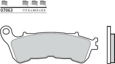 BREMBO Тормозные колодки (07063XS)