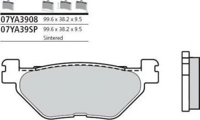BREMBO Тормозные колодки (07YA39SP)