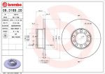 BREMBO Диск тормозной MERCEDES W123 200-300 76-85/W126 280 79-85 передний D=278мм. (561102, 08.3189.20)