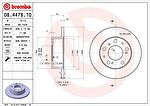 Brembo 08.4478.10 тормозной диск на FIAT DUCATO Panorama (280)