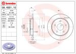 BREMBO Диск торм.зад.не вент. Scorpio 1.8-2.9 85-94 1630012 (561451J, 08.4931.10)