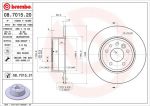 Brembo 08.7015.21 тормозной диск на SAAB 900 II купе