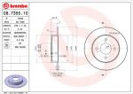 BREMBO Диск тормозной NISSAN Micra (II) all models (K11) (11.92-1.03) / (43206-5F001, 08.7355.10)