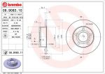 BREMBO Диск тормозной AUDI A6 qattro 1.8-4.2 97-05 задний D=245мм. (562089J, 08.9083.10)