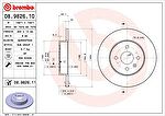 Brembo 08.9826.11 тормозной диск на OPEL COMBO Tour