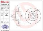 Brembo 08.A336.11 тормозной диск на TOYOTA AVENSIS (_T22_)