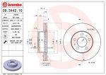 Brembo 09.3442.10 тормозной диск на VOLVO 240 Kombi (P245)