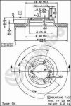 Brembo 09.4115.10 тормозной диск на ALFA ROMEO 75 (162B)