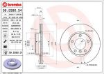 BREMBO Диск тормозной E36 318-328 90-98/E46 316-323 98-05 передний D=286мм. крашенные (вместо 09.5390.34) (561551, 09.5390.31)