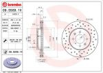 BREMBO Диск тормозной HONDA: CIVIC IV Hatchback 1.6 i 16V Vtec 87-93, CIVIC V Hatchback 1.6 16V Vtec/1.6 VTi 16V 91-95, CIVIC V 1.6 i/1.6 i Vtec/1.6 i Vtec 93-96, CIVIC V 1 (09.5509.1X)