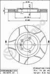 BREMBO Диск тормозной вент. передний VW VENTO (1H2) (11/91-09/98) F 