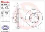 BREMBO (561 827 J) Диск торм пер вент ACCORD 90- (561827J, 09.5804.10)