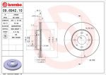 BREMBO (562 025 J) Диск торм пер вент ALMERA 1.6 (562025J, 09.6942.10)