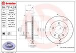 BREMBO Диск тормозной MERCEDES SPRINTER 95>06/VW LT 28-46 95>06 передний вент. (09.7314.24)