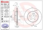 BREMBO Диск тормозной пер вент ML230- крашенные (вместо 09.7823.10) (562099, 09.7823.11)