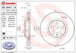 BREMBO Диск тормозной VOLKSWAGEN Multivan (T5) all models (4.03->) F (7H0 615 301 E, 09.9447.14)