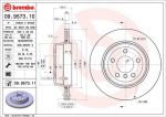 BREMBO Диск тормозной X3 E83 2.0-3.0 04- задний (заменен на 09.9573.11) (34213332217, 09.9573.10)
