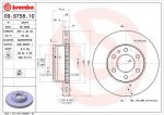 BREMBO Диск тормозной вент. передний IVECO DAILY III Flatbed (2996131, 09.9758.10)