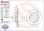 BREMBO Диск тормозной HONDA CIVIC 89-05/ROVER 200 95-00/400 95-00/45 00- передний (561630, 09.9936.14)