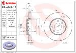 Brembo 09.A149.11 тормозной диск на KIA CARENS II (FJ)