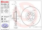Brembo 09.A558.10 тормозной диск на PEUGEOT 508 SW