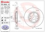 BREMBO Диск тормозной RENAULT: GRAND SCENIC III 2.0 dCi/2.0 dCi 09-, LAGUNA III 2.0 GT/2.0 dCi/2.0 dCi/2.0 dCi GT/3.0 dCi/3.5 V6 07-, LAGUNA III Grandtour 2.0 GT/2.0 dCi/2. (09.B352.11)