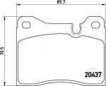 Brembo P 06 003 комплект тормозных колодок, дисковый тормоз на 5 (E12)