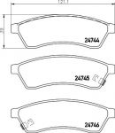 Brembo P 10 060 комплект тормозных колодок, дисковый тормоз на CHEVROLET EPICA (KL1_)