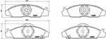 Brembo P 15 008 комплект тормозных колодок, дисковый тормоз на SSANGYONG KORANDO (KJ)