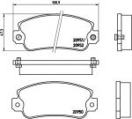 Brembo P 23 013 комплект тормозных колодок, дисковый тормоз на FIAT UNO (146A/E)