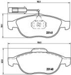 Brembo P 23 075 комплект тормозных колодок, дисковый тормоз на ALFA ROMEO 156 (932)