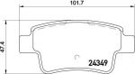 Brembo P 23 104 комплект тормозных колодок, дисковый тормоз на FIAT PUNTO EVO (199)