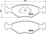 Brembo P 23 124 комплект тормозных колодок, дисковый тормоз на FIAT PALIO Weekend (178DX)