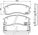 Brembo P 24 024 комплект тормозных колодок, дисковый тормоз на MAZDA 626 III Station Wagon (GV)