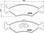 Brembo P 24 043 комплект тормозных колодок, дисковый тормоз на FORD ESCORT III (GAA)