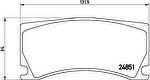 Brembo P 36 024 Колодки дисковые задние jaguar xk3.5-5.0 06>
