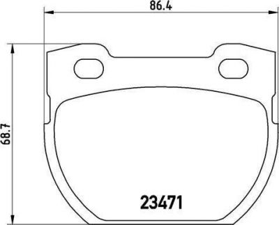 Brembo P 44 006 комплект тормозных колодок, дисковый тормоз на LAND ROVER DEFENDER Station Wagon (LD)
