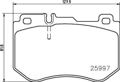 Brembo P 50 123 комплект тормозных колодок, дисковый тормоз на MERCEDES-BENZ C-CLASS (W205)