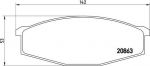 Brembo P 56 015 комплект тормозных колодок, дисковый тормоз на NISSAN PATROL III/2 Hardtop (K260)