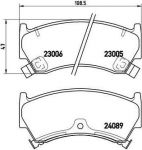 Brembo P 56 026 комплект тормозных колодок, дисковый тормоз на NISSAN ALMERA I (N15)
