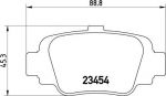 Brembo P 56 032 комплект тормозных колодок, дисковый тормоз на NISSAN MICRA II (K11)