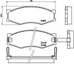 Brembo P 56 056 комплект тормозных колодок, дисковый тормоз на NISSAN BLUEBIRD Hatchback (T72, T12)
